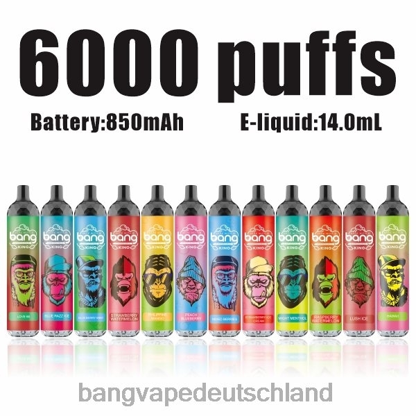 Bang Box Vape Price - Bang Vape King 6000 Züge, 5 % NIC, wiederaufladbar, Typ C 2B2XN8 Einweg