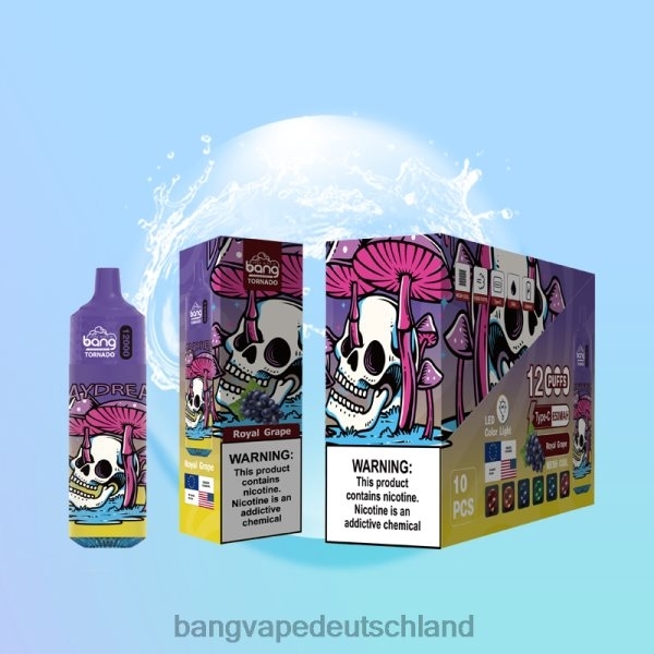 Vape Gang Disposables - Bang Vape Tornado 12000 Züge mit LED und Mesh-Spule 2B2XN4 Einweg
